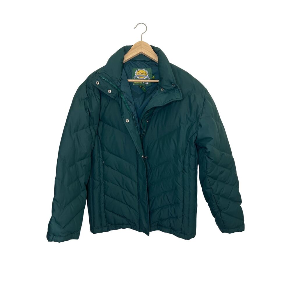 VINTAGE | Cabela’s Premier Northern Goose Down Forest Green Puffer Coat
